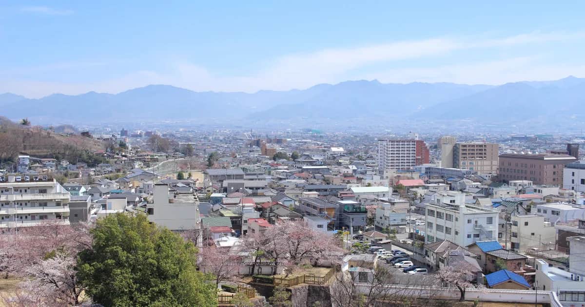 甲府の街並み