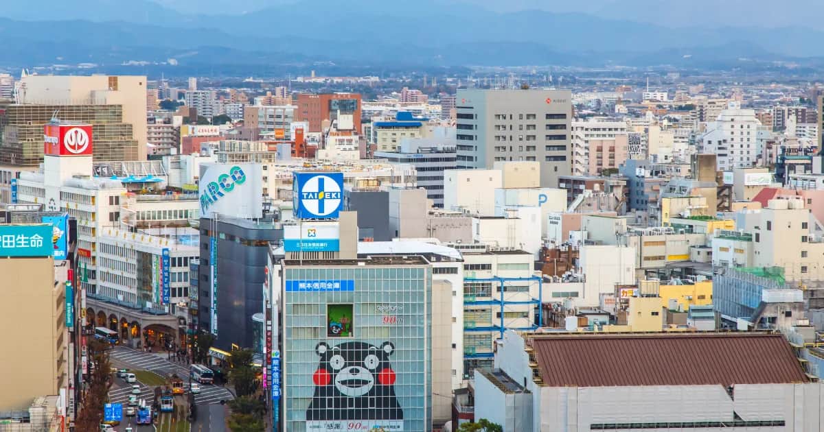 熊本・下通の街並み