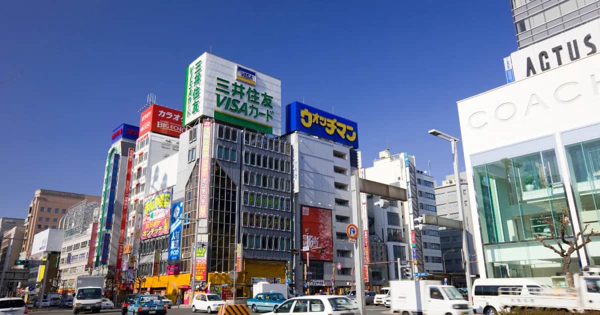 栄の街並み