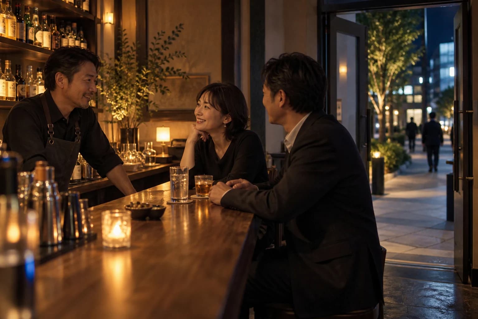 店員のいる開放的な飲食店で無理なく過ごす様子(イメージ・掲載店舗の実写ではありません)