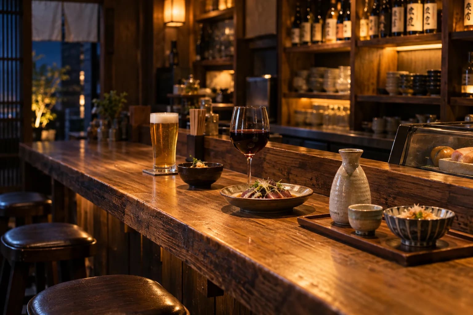 ビール・ワイン・日本酒など多様なお店の楽しみ方(イメージ・掲載店舗の実写ではありません)
