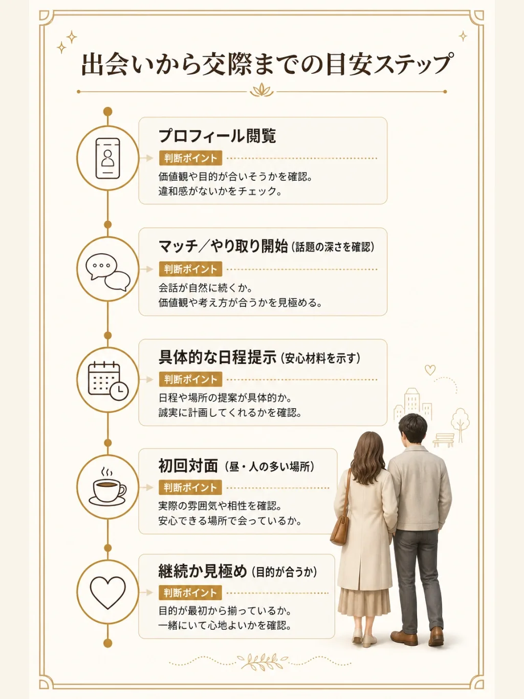 会うまで・付き合うまでの流れの目安