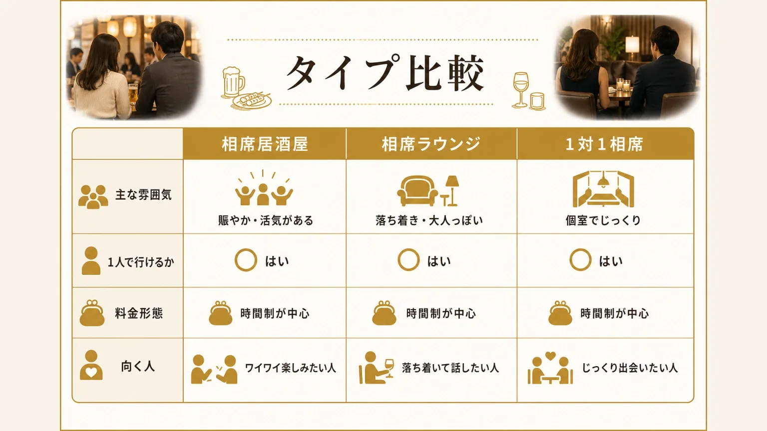 3タイプの違いとタイプ診断