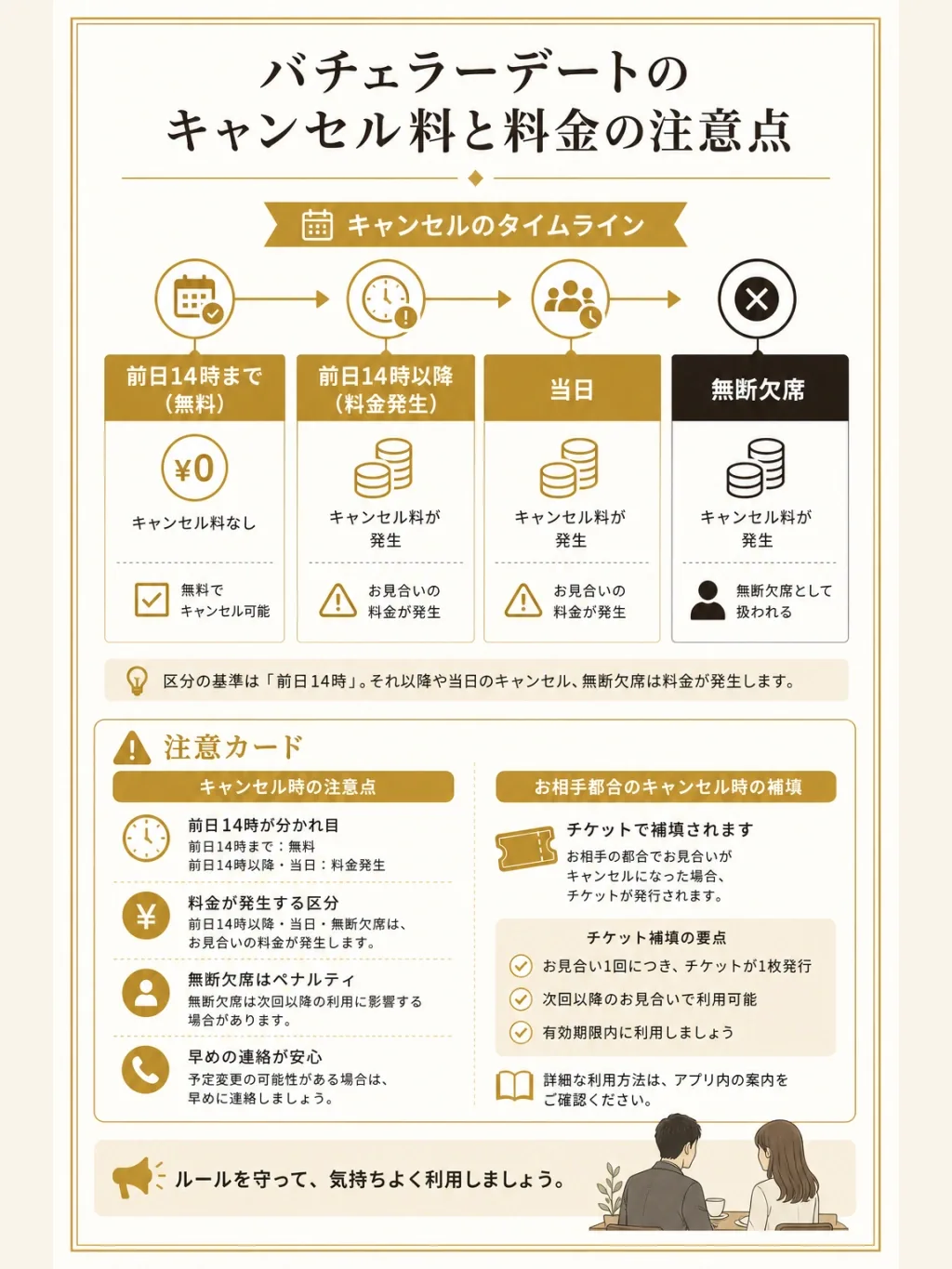 キャンセル料と料金の注意点