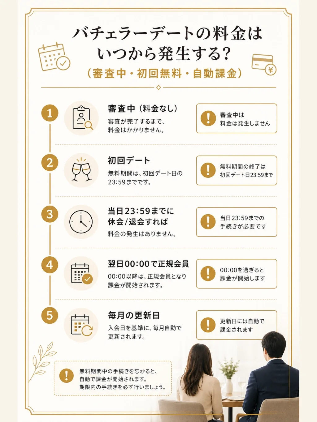 料金はいつから発生するか