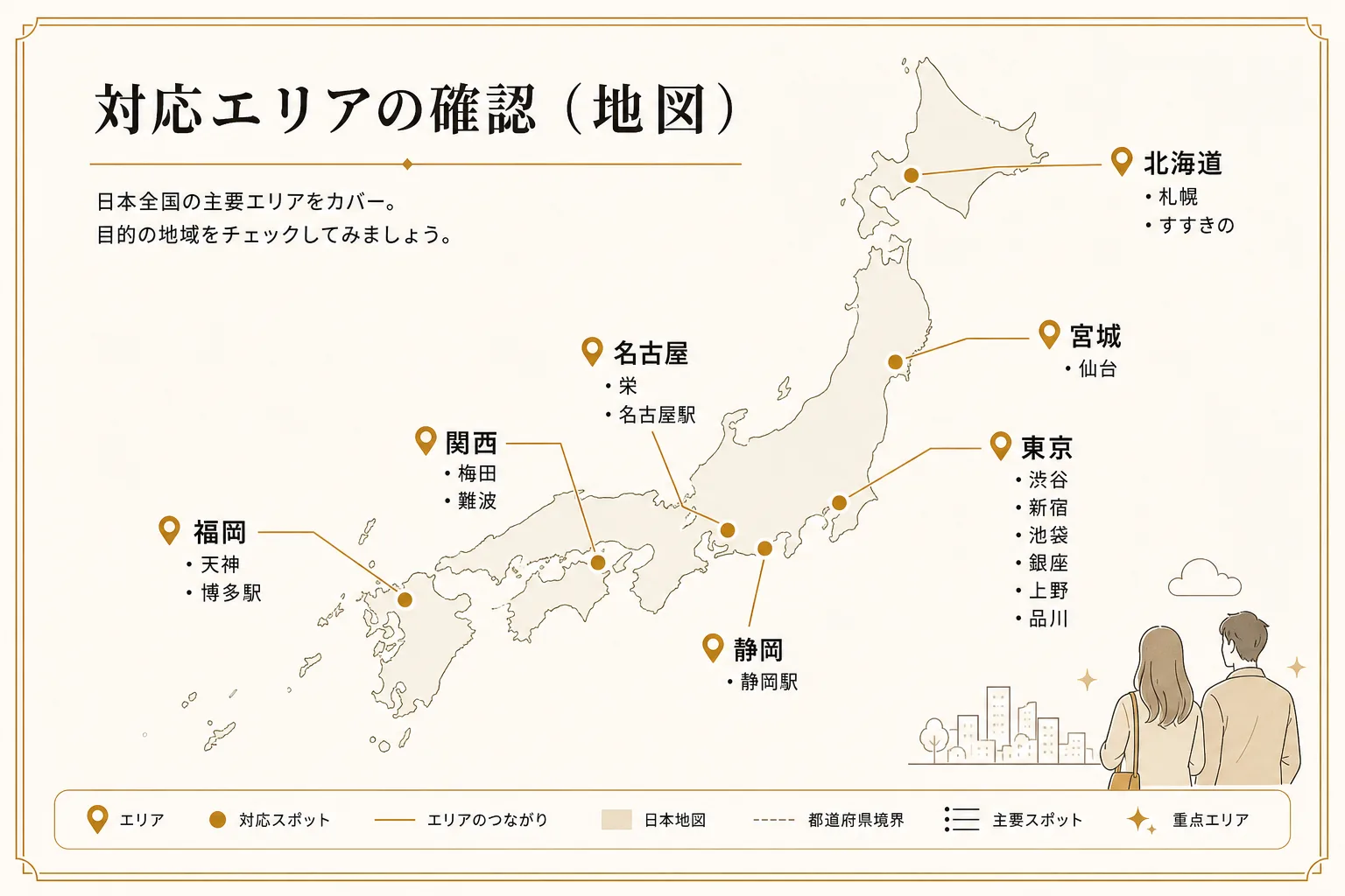 対応エリアの確認