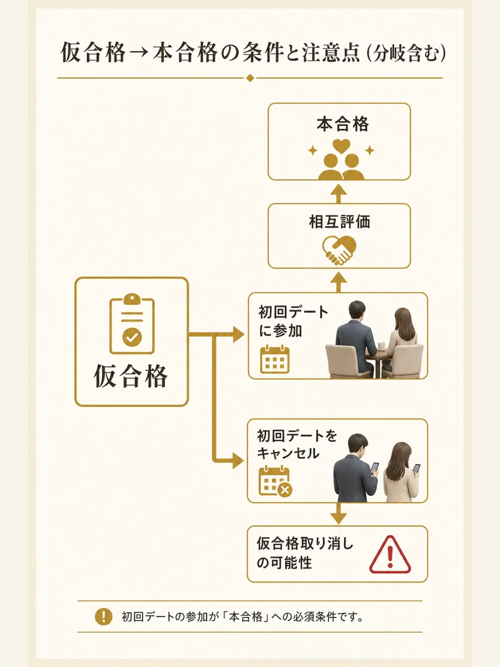 仮合格から本合格までの条件と注意点