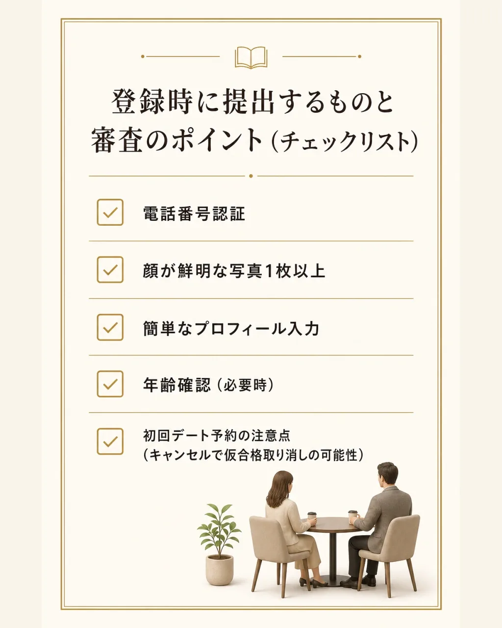 登録時に提出するものと審査のポイント