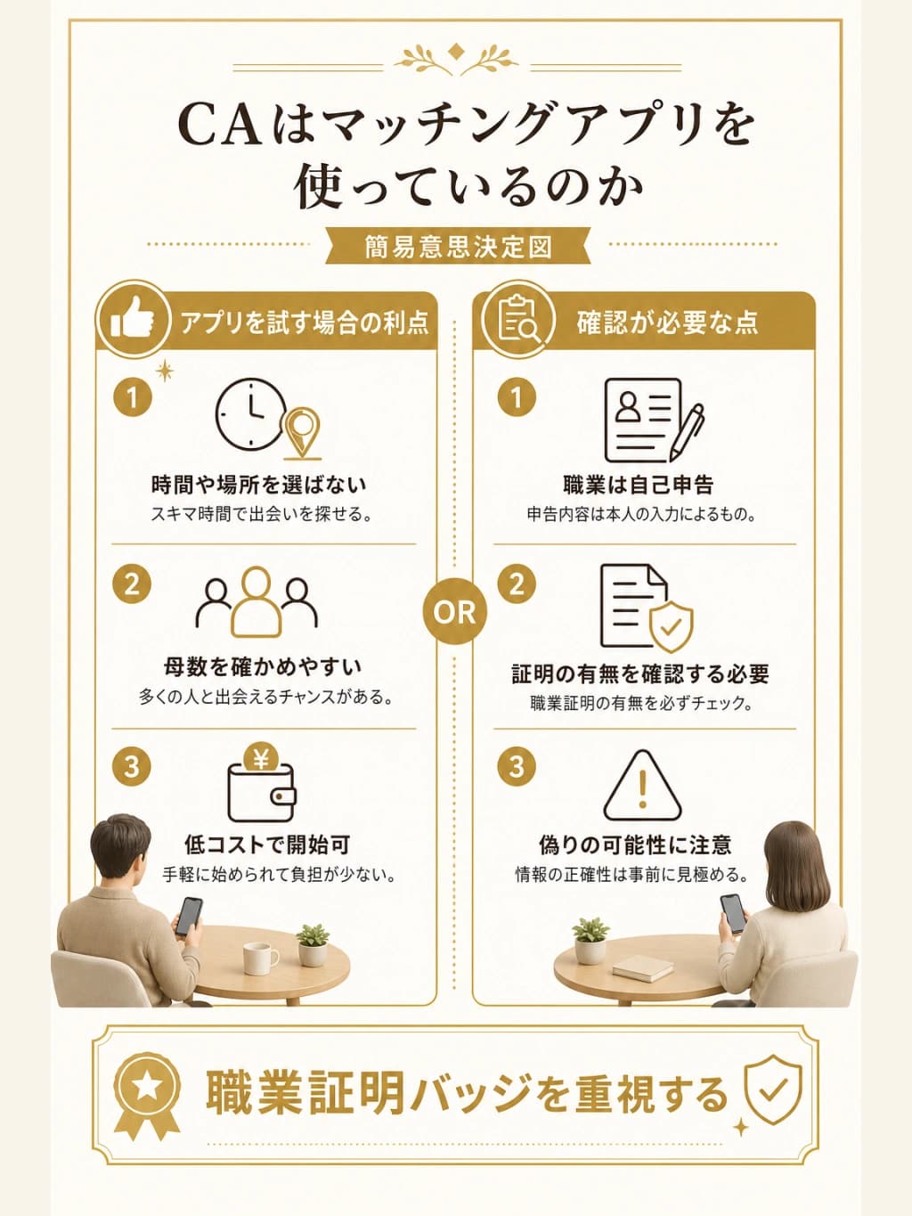 CAはマッチングアプリを使っているのか