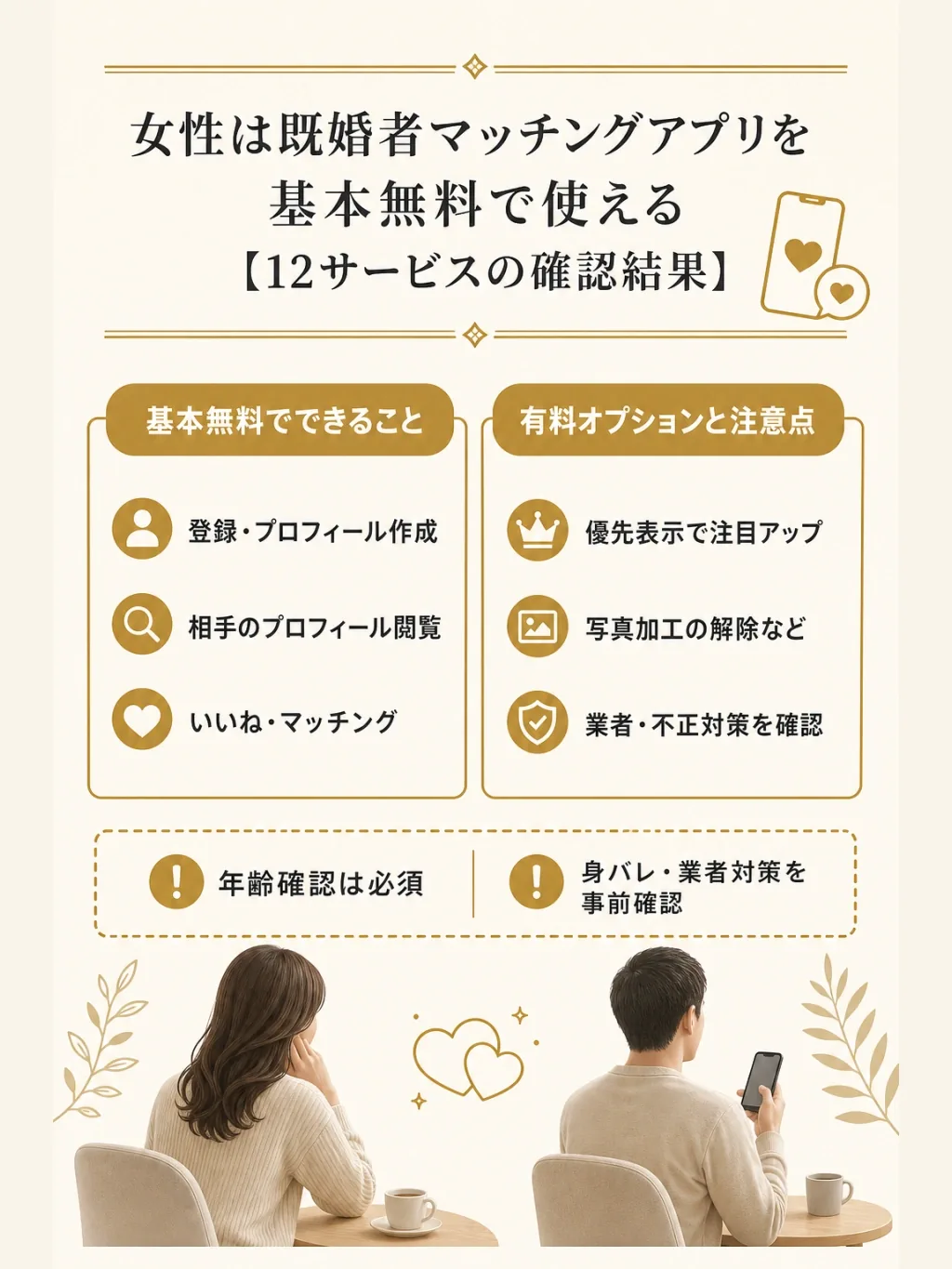 女性が無料で使える範囲