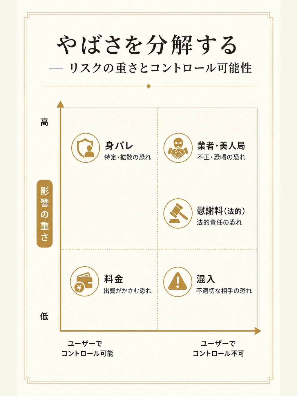 5つのリスクと制御できる範囲