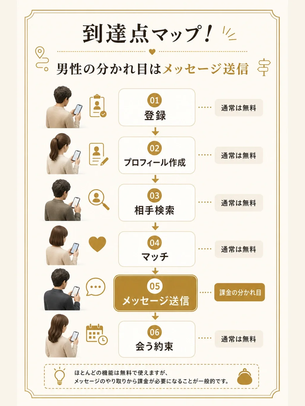 無料でどこまで到達できるかのマップ