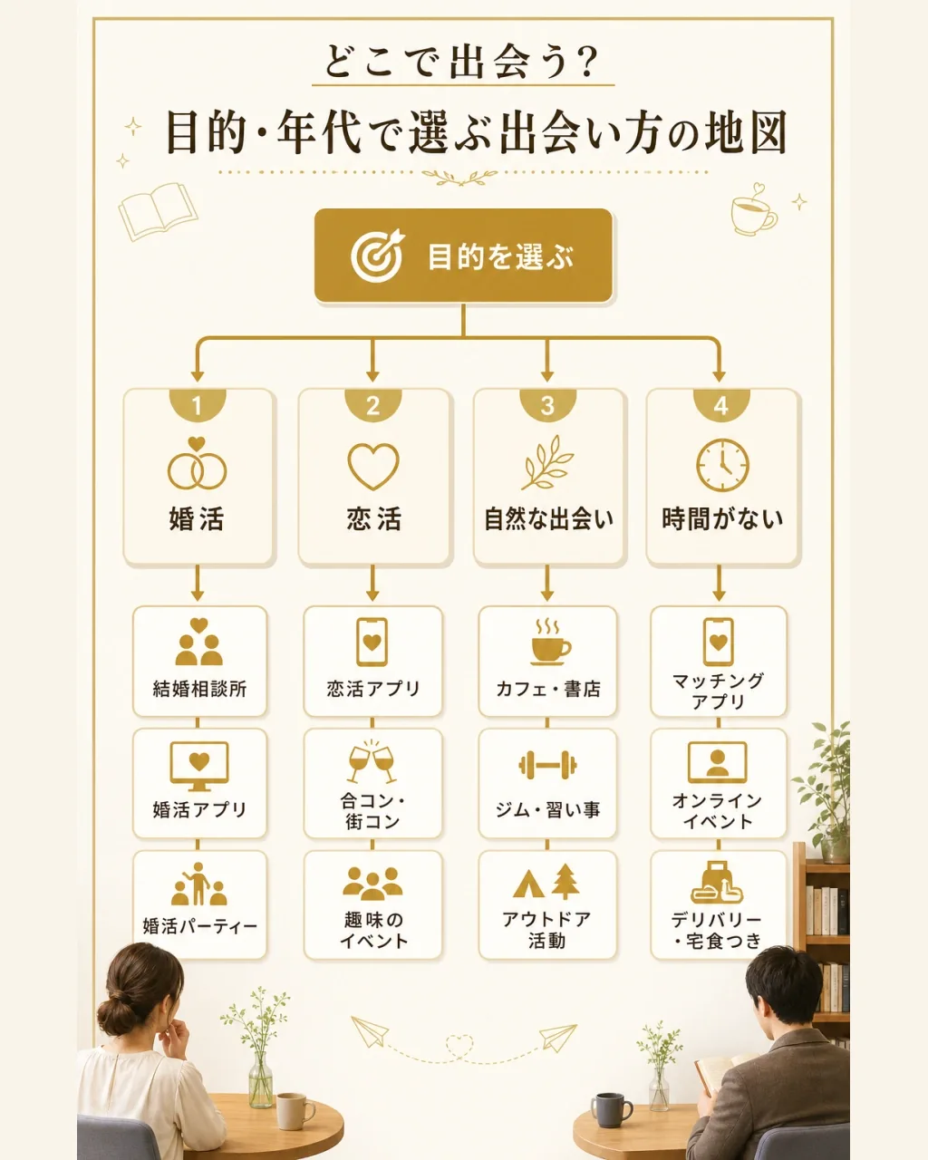 目的・年代で選ぶ出会い方の地図