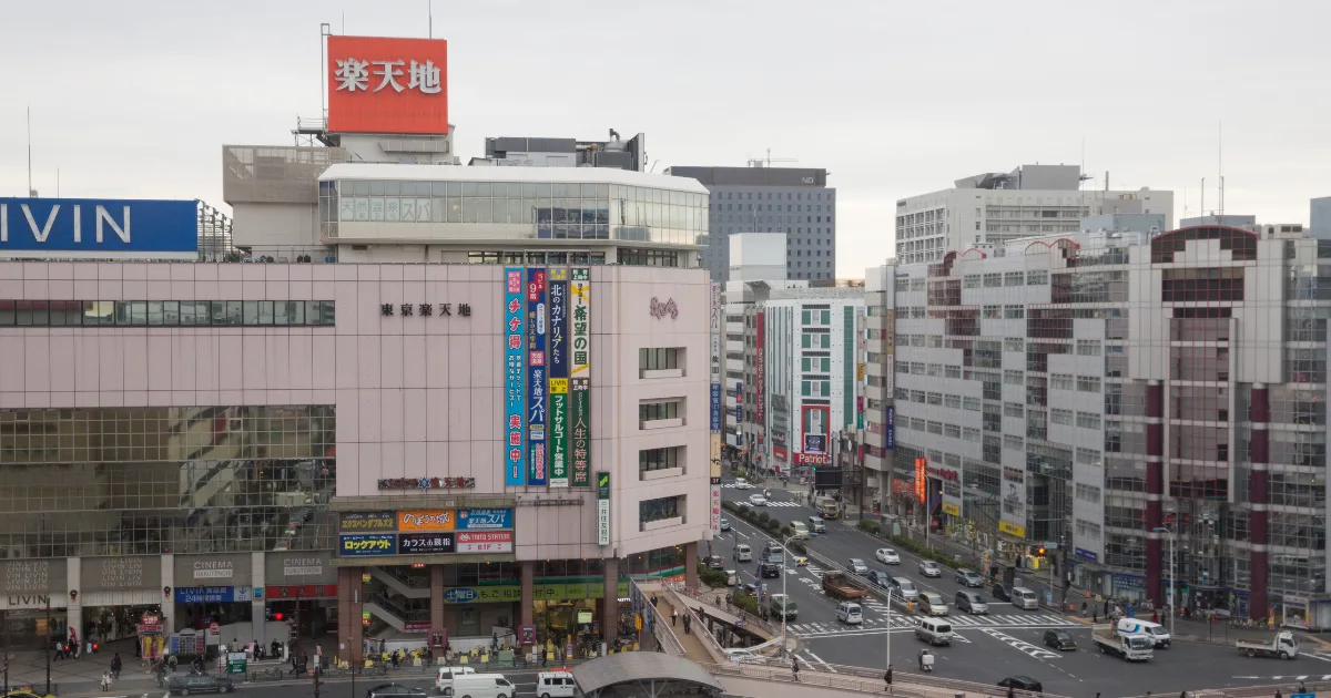 錦糸町の街並み