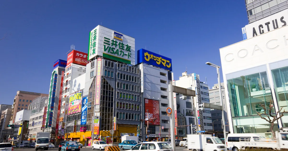 栄の街並み