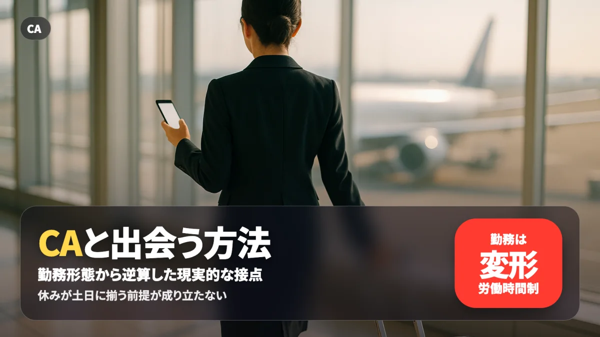 CAと出会う方法を航空会社の募集要項と当事者の声から整理する記事のアイキャッチ