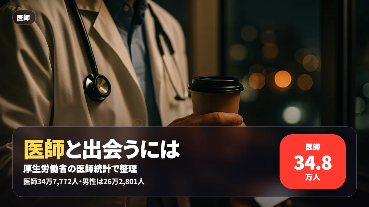 医者と出会う方法を医師統計と医師本人への調査データで検証する記事のアイキャッチ