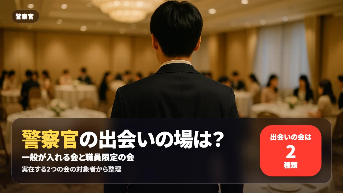 警察官の出会いを2つの婚活の会の対象者から整理する記事のアイキャッチ