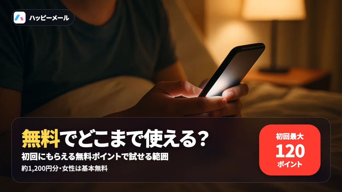 ハッピーメールの料金と消費ポイントを実額で解説する記事のアイキャッチ