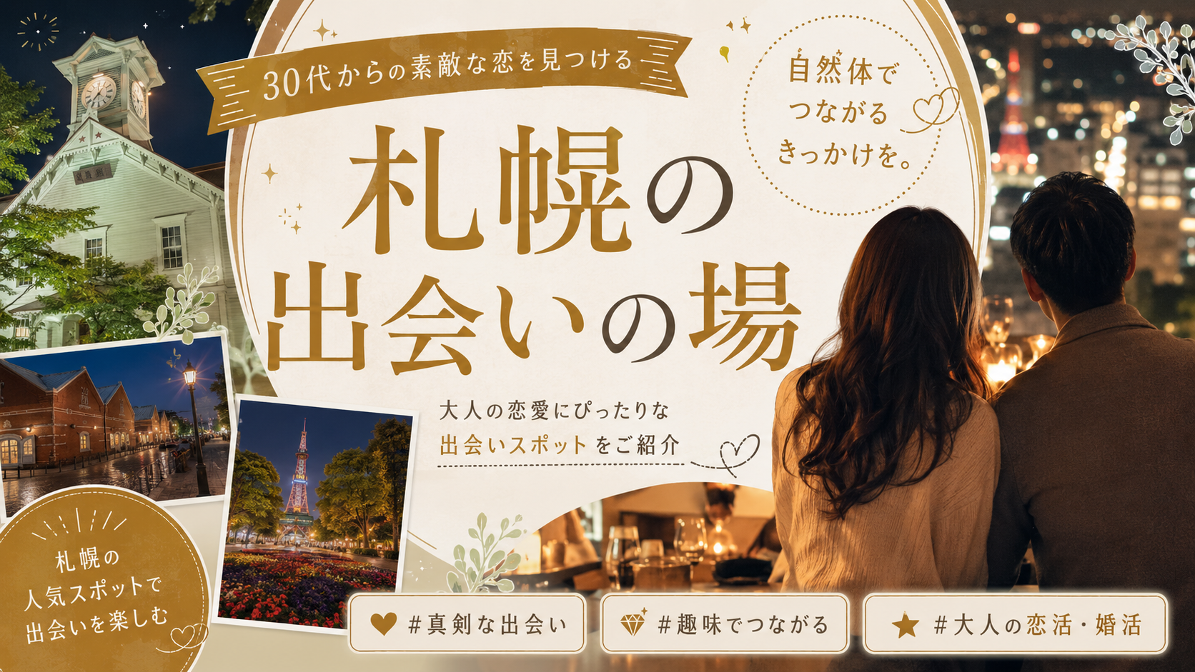 札幌の出会いの場を紹介する記事のアイキャッチ