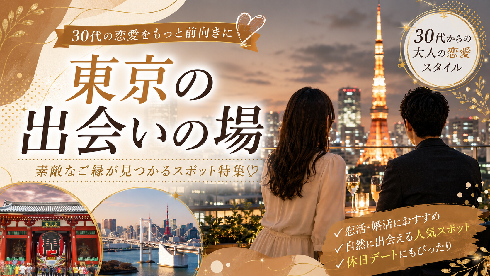 東京の出会いの場を比較する記事のアイキャッチ